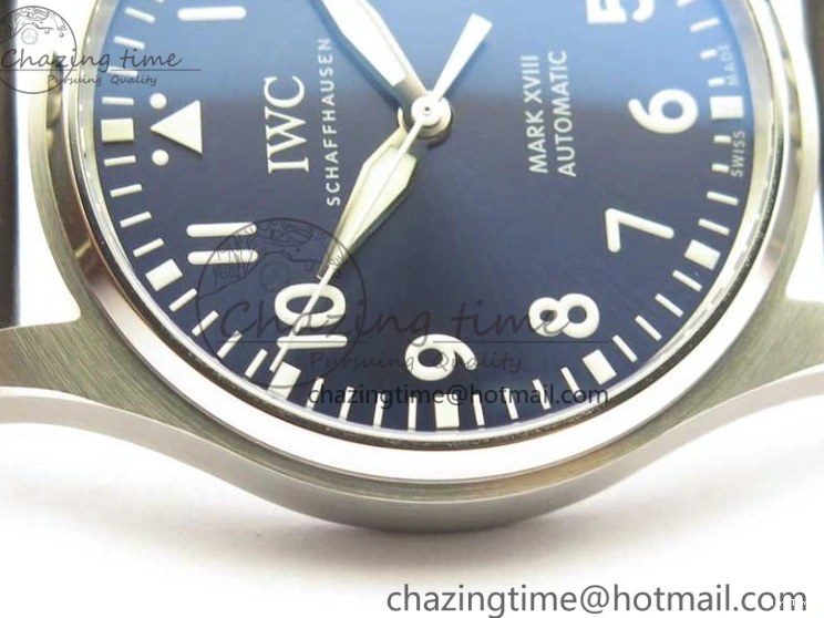 MIROTIME 0105 MARK XVIII Le Petit Prince IW327004 SS FKF 1:1 Best Edition Blue Dial On Brown Leather Strap Trendsetting 7117